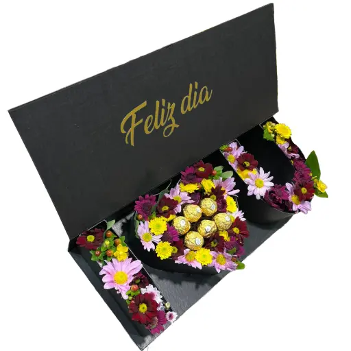 Caja Premium Flores y chocolates Love